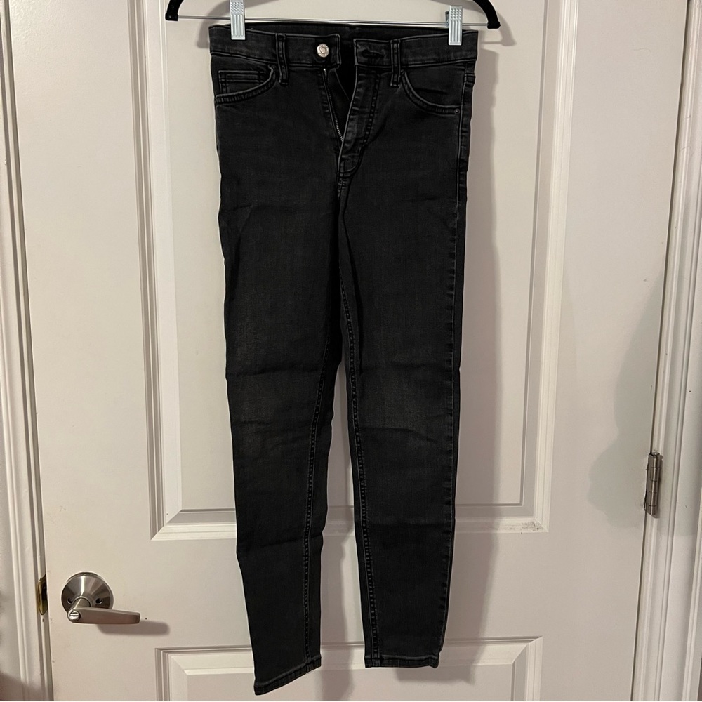 TopShop Washed Black Jamie Jeans